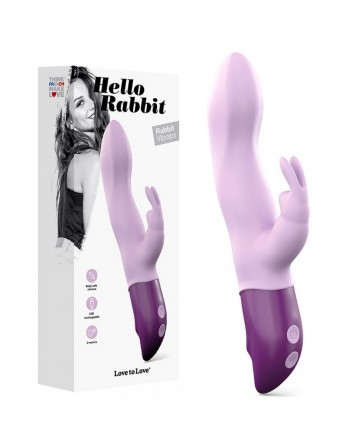 Vibromasseur Rechargeable Hello Rabbit Violet