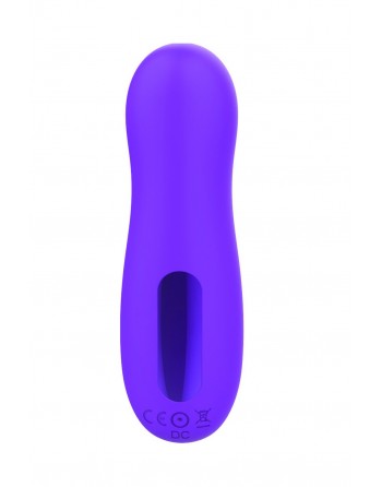 Vibromasseur par vibrations sur membrane rechargeable USB violet 10 vitesses de voyage - ZK003CPUR