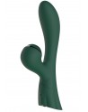 Vibromasseur double stimulation point G et clitoris par vibrations membrane vert USB - FAIRYGREEN