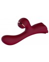 Vibromasseur double stimulation point G et clitoris par vibrations membrane rouge USB - FAIRYRED