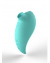 Vibromasseur clitoridienne à picots par aspiration avec son œuf vibrant à distance turquoise - 0-B0009TUR
