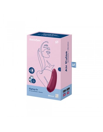 Stimulateur clitoridien connecté bordeaux Curvy 1 Satisfyer - CC5972390214