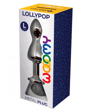 Plug bijou Lollypop transparent L - Wooomy