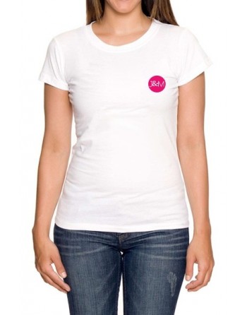 Tee-shirt  JM blanc - spécial  femme