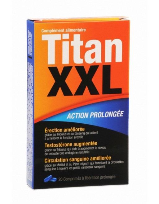 Titan XXL 20 comprimés - stimulant sexuel