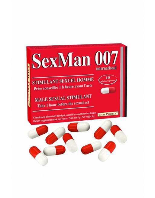 Aphrodisiaque SexMan 007 10 gélules