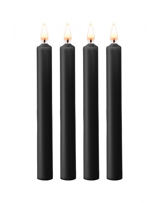 4 bougies SM noires Large - Ouch!