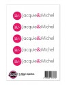 5 stickers Jacquie et Michel signature