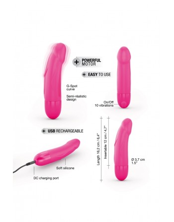 Vibro rechargeable Real Vibration rose S 2.0 - Dorcel