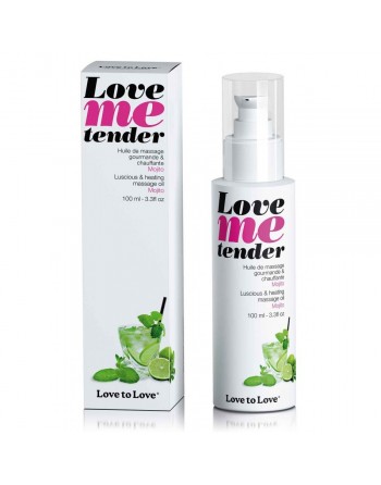 Huile de massage Love Me tender saveur Mojito - 100 ml