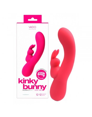 Vibromasseur Rechargeable Kinky Bunny Rose
